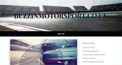 Desktop Screenshot of buzzinmotorsport.co.uk